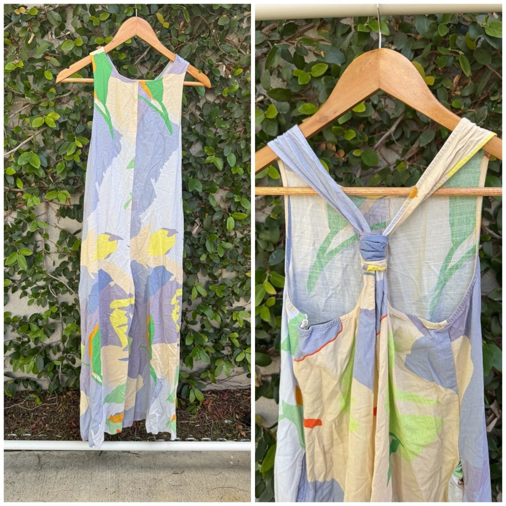 Colorful Sleeveless Maxi Dress